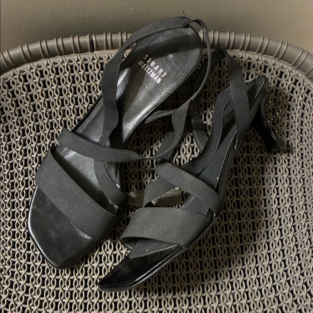Stuart Weitzman Strappy Black Heels